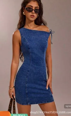 Shein Jean Dress thumbnail 1