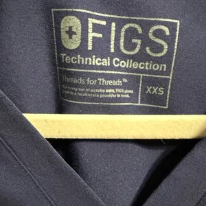 Figs‎ Deep Navy Blue V-Neck Scrub Top Nurses Medical Provider Sz XXS thumbnail 3