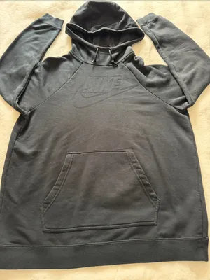 Nike pullover hoodie tonal debossed or embossed Nike swoosh logo Size L thumbnail 1