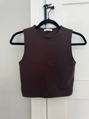 ZARA Top Brown Crop thumbnail 2