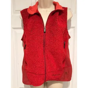 Patagonia R Series Fleece Vest Women’s M Red Zip Regulator Polartec Gorpcore thumbnail 3