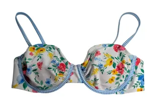 Wild Fable Bikini Top Women's Large Floral Removable Pads Adjustable Straps NWT thumbnail 1