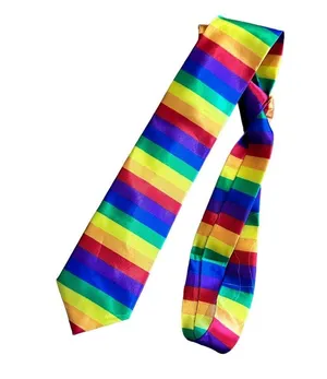 Pride Halloween Rainbow Tie One Size Costume Cosplay thumbnail 2