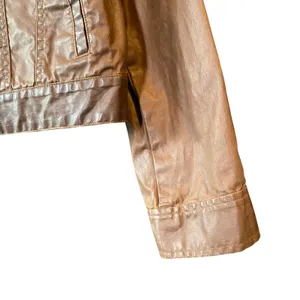 LRL Lauren Jeans Co. Coated Brown Jacket Size Small thumbnail 5