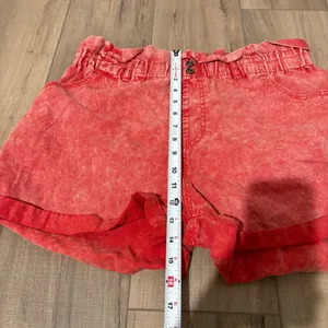 Wild‎ Fable Acid Wash Vintage Paperbag Shorts Red Size Large thumbnail 6