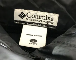 Columbia Womens Windbreaker Jacket Seam Sealed Hooded Full Zip Black Pink S thumbnail 6
