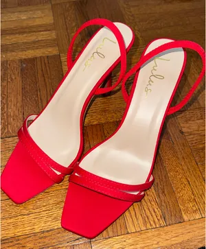 Lulus Red slingback heels thumbnail 2