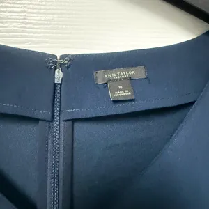 Ann Taylor Navy Long Sleeve Dress thumbnail 2