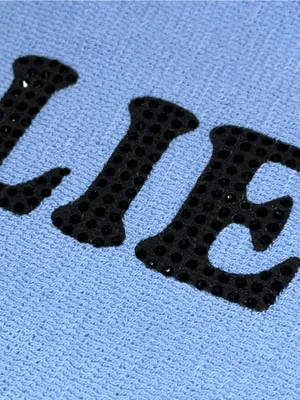 Boys Lie Women’s Size XS Light Blue 1-800 Revamped Rhinestone Track Joggers thumbnail 6