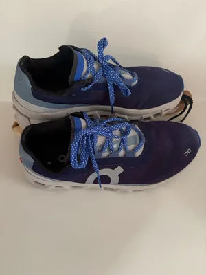 On Cloud Cloudmonster Running Shoes Navy Blue Light Blue Size 7.5 thumbnail 2