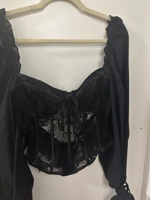 For Love & Lemons Sade Top Black thumbnail 4