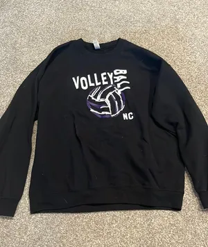 North Central Volleyball Crew Neck Black Size XL thumbnail 1