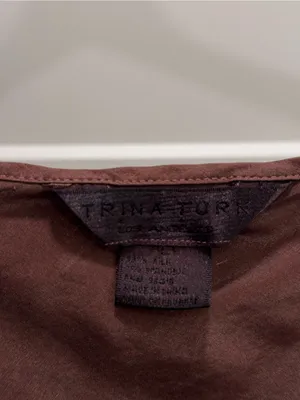 Trina Turk brown Silk Lace Trim Camisole thumbnail 3