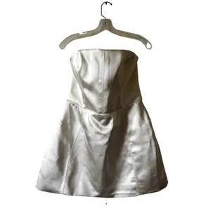 Oh Polly Haisley Bandeau Structured Tulip Mini Dress in Ivory Size 10 New thumbnail 3