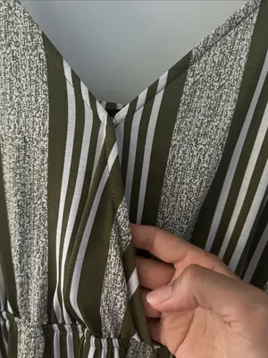 mine Black and White One-Shoulder Striped Jumpsuit thumbnail 5