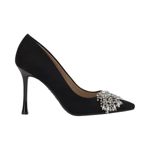 NWT INC International Concepts Saija Pumps Embellished Black Microsuede 8.5M thumbnail 2
