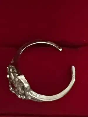 Virgin Mary Design Stainless Steel Silver Open Ring Size 8 thumbnail 4