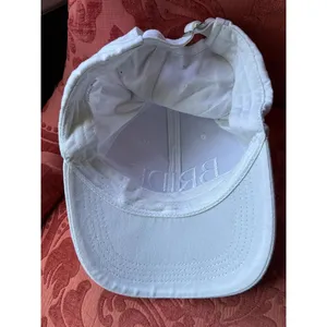 White 'BRIDE' Embroidered Baseball Cap from Miss to Mrs thumbnail 4