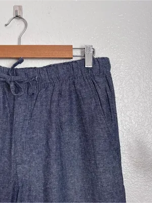 GAP Wide Leg Linen Pull On Pants Medium thumbnail 5