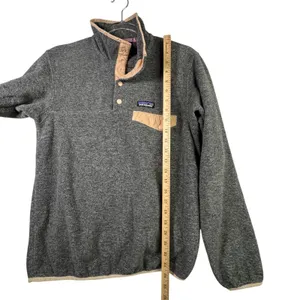 Patagonia Synchilla‎ Fleece Snap-T Pullover Gray Peach XS Lightweight Gorpcore thumbnail 7