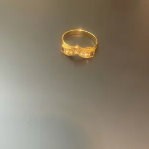 Faux Gold Colored Chevron Arrow Ring thumbnail 2