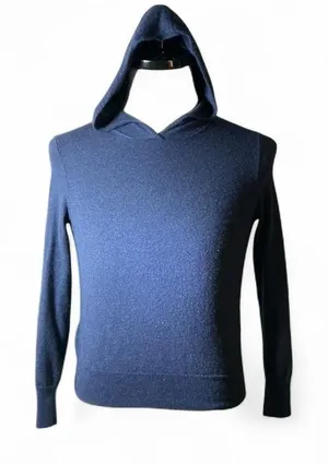 Peter Millar Navy Merino Wool Blend Hoodie Sweater‎ Size S thumbnail 1
