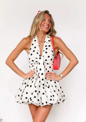 Game day Coco Lilly’s polka dot mini dress thumbnail 1