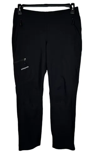 Patagonia Womens Medium Simple Guide Pants Softshell Zip Pockets Pull-On Black thumbnail 1