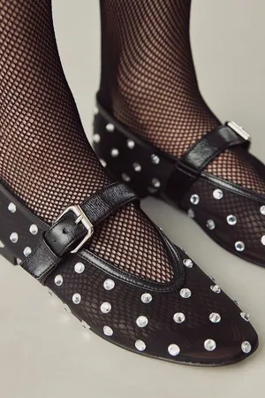 Bibi Lou Naila flat in black Size 8 thumbnail 1