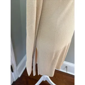 Free‎ People Medium Ivory Criss Cross Long Sleeve Pullover Sweater Tunic thumbnail 2