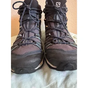 Salomon X Ultra Mid Hiking Boots US 8 Medium Gray Green Black MPN 371514 thumbnail 14