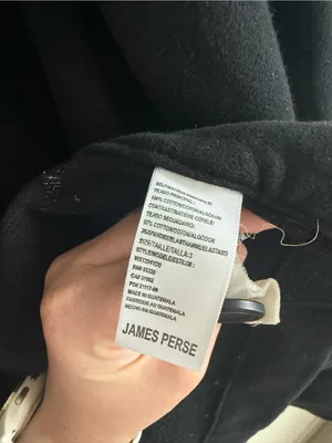 James Perse Women's Black Cotton Peacoat Double Breasted Jacket Size 3 Large thumbnail 9