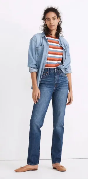 Madewell The Perfect Vintage Full-Length Jean in Concordia Wash Size 25 thumbnail 1