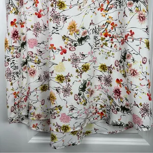 Pleione Women's Floral Print Sleeveless Blouse White Multi Size Large (L) thumbnail 5