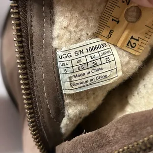 UGG SN 1006039 brown suede sheepskin-lined winter boots women size 8 thumbnail 10