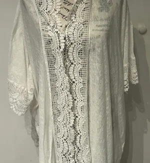 White Lace Kimono Cardigan Size 18W thumbnail 1
