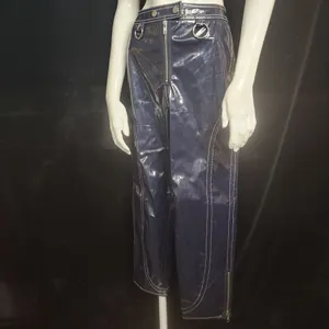 For Love & Lemons Idol Vinyl Blue Pants (XS) thumbnail 5