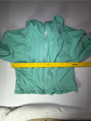 Fabletics Mint Zip-Front Cropped Jacket thumbnail 3