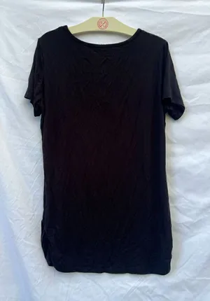 Simlu Black Woman’s Shirt With Open Back Size XL thumbnail 1