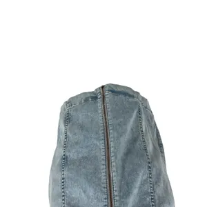 Free People Modern Femme Denim Jumper Dress Zip Front Overall Mini Size‎ 10 NWT thumbnail 7