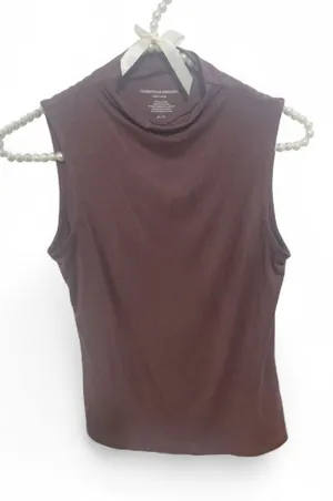 Christian Siriano Size xs sleeveless mock neck top tank top shirt 96% rayon thumbnail 1
