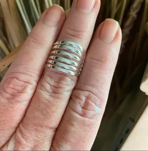 Sterling Silver Multi-Band High-Polish Ring thumbnail 5