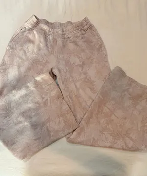 Hollister Pink Abstract Print Fleece Sweatpants XS thumbnail 1