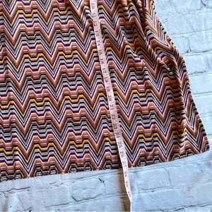 Dana Buchman Geometric Cowl Sleeve Tunic Top Blouse Retro Disco XL Print Gold thumbnail 8