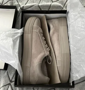 Steve Madden x Winnie Harlow All Now Grey Suede Sneakers thumbnail 2