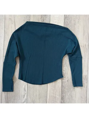 Free People We the Free Fuji Waffle Knit Off the Shoulder Thermal size small thumbnail 4