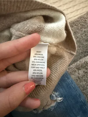 Banana Republic Striped wool blend Crewneck Sweater in Taupe and Cream thumbnail 4