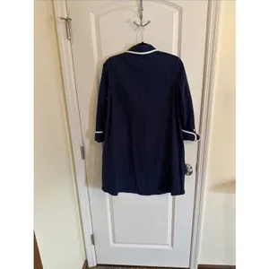 Pomander Place by Tuckernuck Navy Perkins Shirt Dress sz M Shift Mini NWT thumbnail 3