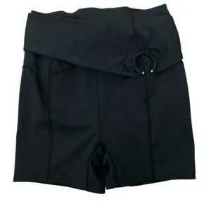 Free People Movement Black Mind Over Matter Bike Shorts S Belted Boho thumbnail 2