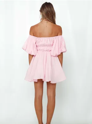 Hello Molly Be Your Baby Doll Dress Baby Pink thumbnail 2